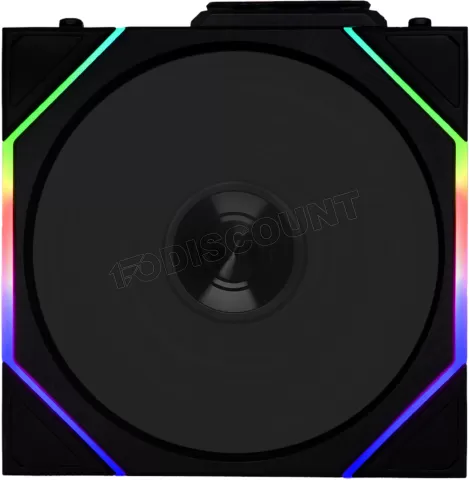 Photo de Lot de 3 Ventilateurs de boitier Lian Li Uni Fan TL Wireless Reverse RGB - 12cm (Noir)