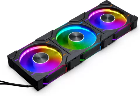 Photo de Lot de 3 Ventilateurs de boitier Phanteks D30 Regular Airflow RGB - 12cm (Noir)