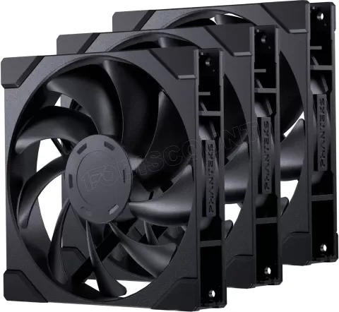 Photo de Lot de 3 Ventilateurs de boitier Phanteks M25 Gen2 - 14cm (Noir)