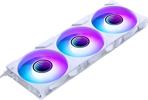Photo de Lot de 3 Ventilateurs de boitier Phanteks M25 Gen2 Reverse RGB - 12cm (Blanc)