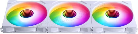 Photo de Lot de 3 Ventilateurs de boitier Phanteks M25 Gen2 Reverse RGB - 14cm (Blanc)