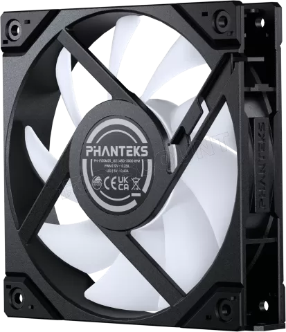 Photo de Lot de 3 Ventilateurs de boitier Phanteks M25 Gen2 RGB - 12cm (Noir)
