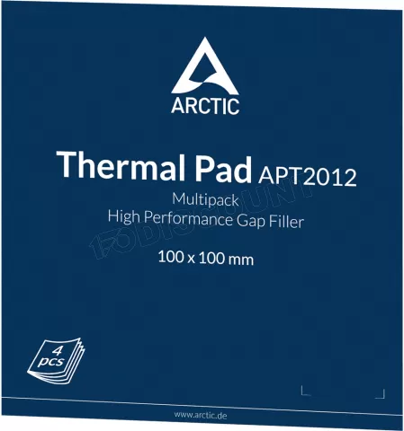 Photo de Lot de 4 Pads Thermiques Arctic TP-1 100x100x1mm (Rose)