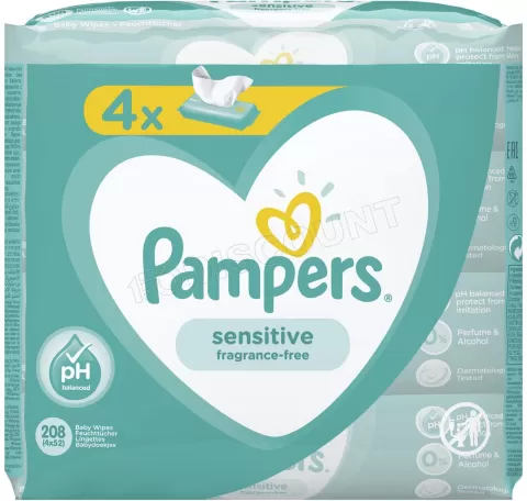 56 Lingettes Sensitives Pampers