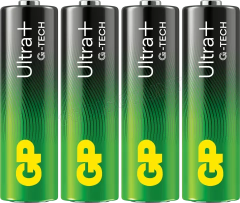Photo de Lot de 4 piles Alcaline GP Batteries Ultra Plus type AA (LR6) 1,5V
