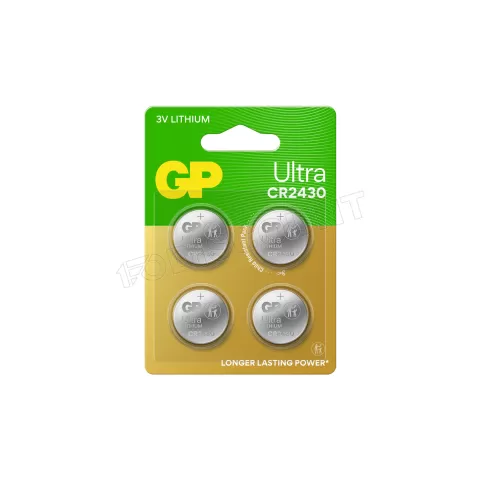 Photo de Lot de 4 Piles plates GP Batteries Ultra CR2430