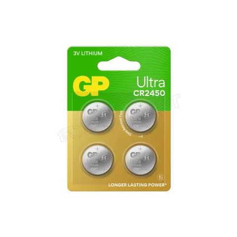 Photo de Lot de 4 Piles plates GP Batteries Ultra CR2450