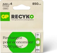 Photo de 4x GP Batteries ReCyko AAA 850mAh