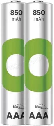 Photo de Lot de 4 piles rechargeables GP Batteries ReCyko type AAA (LR3) 850mAh