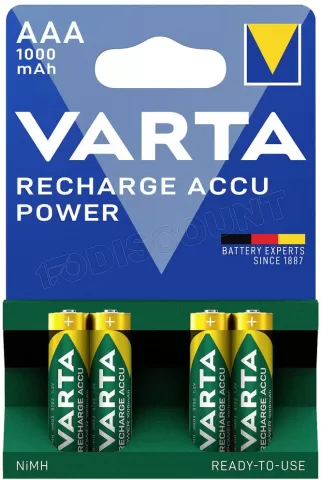 Varta Recharge Accu Power batteries AAA 1000 mAh Ready To Use 4