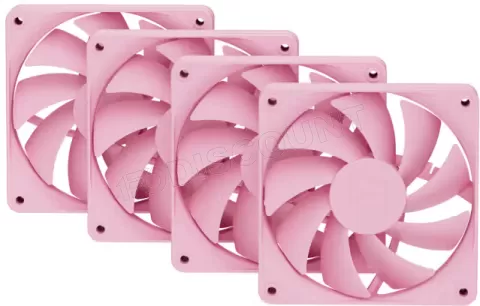Photo de Lot de 4 Ventilateurs de boitier Hyte FA12 - 12cm (strawberry milk)
