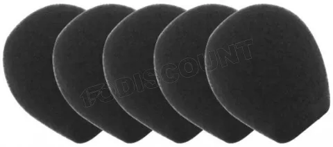 Photo de Lot de 5 Bonnettes Microphone Dacomex pour Casque (Noir)