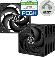 Photo de 5x Arctic P12 PWM PST Value Pack