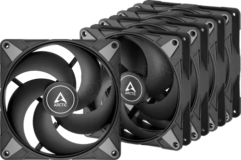 Photo de Lot de 5 Ventilateurs de boitier Arctic P14 Max - 14cm (Noir)