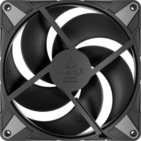 Photo de Lot de 5 Ventilateurs de boitier Arctic P14 Max - 14cm (Noir)