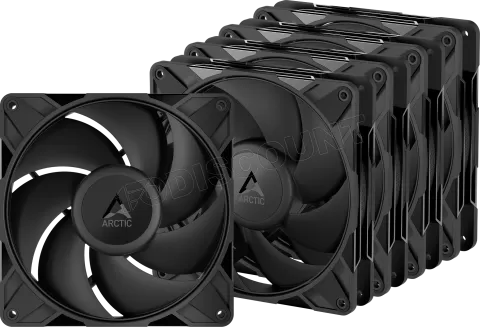 Photo de Lot de 5 Ventilateurs de boitier Arctic P14 Pro PST - 14cm (Noir)