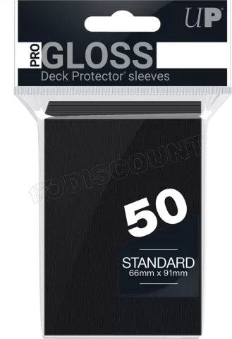 Photo de Lot de 50 Sleeves Ultra Pro Pro-Gloss Format Standard 66x91mm (Noir)