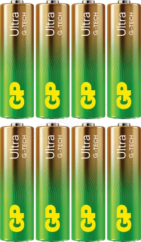 Photo de Lot de 8 piles Alcaline GP Batteries Ultra type AA (LR6) 1,5V