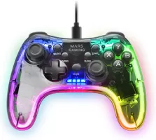 Photo de Manette de jeu filaire Mars Gaming MGP-C RGB (Transparent)