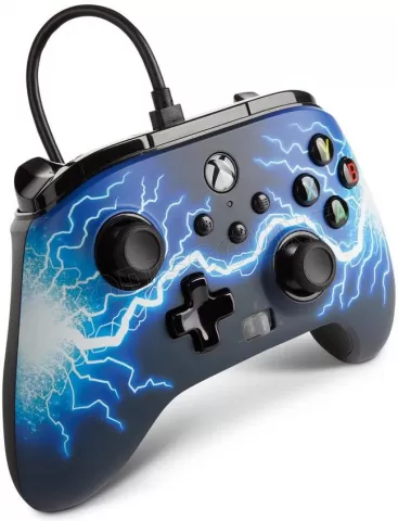 Photo de Manette de jeu filaire PowerA Arc Lightning Edition pour XBox (Bleu)