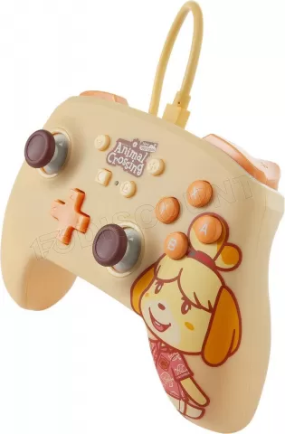 Photo de Manette de jeu filaire PowerA Enhanced Animal Crossing Isabelle pour Nintendo Switch (Jaune)