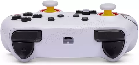 Photo de Manette de jeu filaire PowerA Enhanced Mario Fireball pour Nintendo Switch (Blanc)