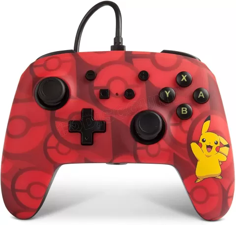 Manette de jeu filaire PowerA Pokemon Pikachu pour Nintendo Switch (Rouge)  à prix bas