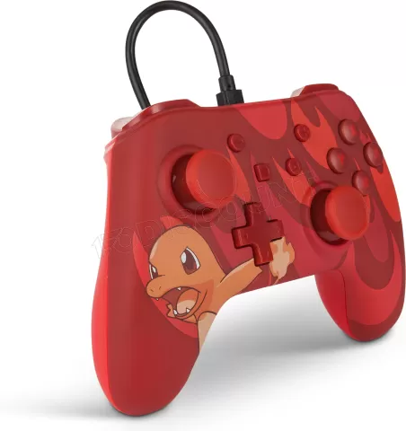 Photo de Manette de jeu filaire PowerA Pokémon Total Salamèche pour Nintendo Switch (Rouge)