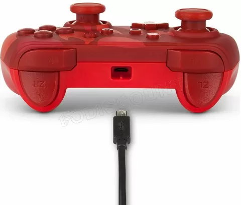 Photo de Manette de jeu filaire PowerA Pokémon Total Salamèche pour Nintendo Switch (Rouge)