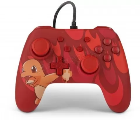 Photo de Manette de jeu filaire PowerA Pokémon Total Salamèche pour Nintendo Switch (Rouge)