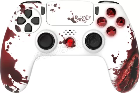 Photo de Manette de jeu sans fil Freaks and Geeks Bloody Feast pour PS4/PC (Noir)