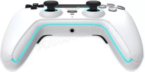 Photo de Manette de jeu sans fil Freaks and Geeks pour PS5/PC (Blanc)
