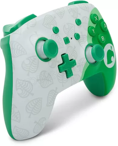 Photo de Manette de jeu sans fil PowerA Animal Crossing : Nook Inc. pour Nintendo Switch (Vert/Blanc)