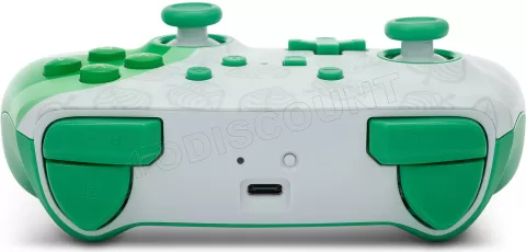 Photo de Manette de jeu sans fil PowerA Animal Crossing : Nook Inc. pour Nintendo Switch (Vert/Blanc)