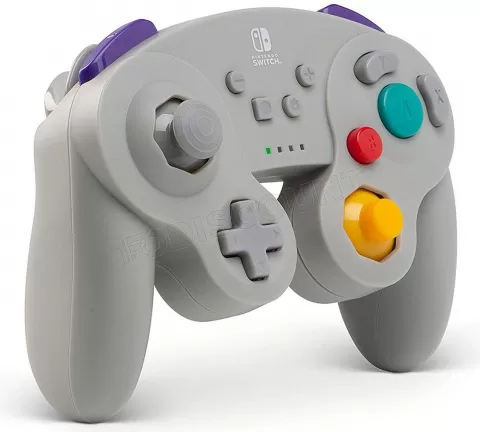 Photo de Manette de jeu sans fil PowerA GameCube pour Nintendo Switch (Gris)