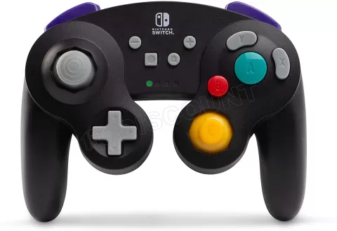 Photo de Manette de jeu sans fil PowerA GameCube pour Nintendo Switch (Noir)