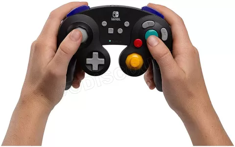 Photo de Manette de jeu sans fil PowerA GameCube pour Nintendo Switch (Noir)