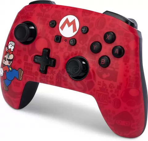 Power A - Manette SWITCH rouge Sans Fil Bluetooth - Mario Joy Manette sans  fil Nintendo Switch oled - Mario Joy + Casque Switch Nintendo rouge - Micro- Casque - Rue du Commerce