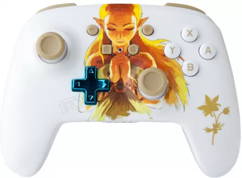Manette de jeu sans fil PowerA Princesse Zelda pour Nintendo Switch (Blanc)  à prix bas