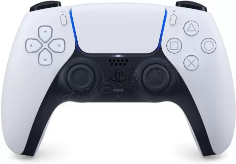 Photo de Manette de jeu sans fil Sony Playstation 5 DualSense pour PS5 (Blanc)