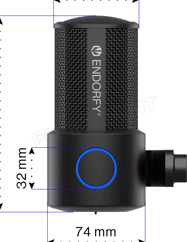 Photo de Microphone Endorfy Solum Studio avec bras de montage (Noir)