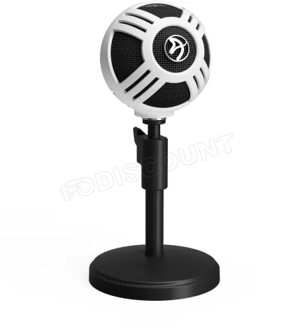 Photo de Microphone sur pied Arozzi Sfera USB (Blanc)