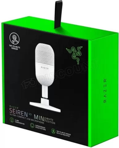 Photo de Microphone sur pied Razer Seiren V3 Mini (Blanc)