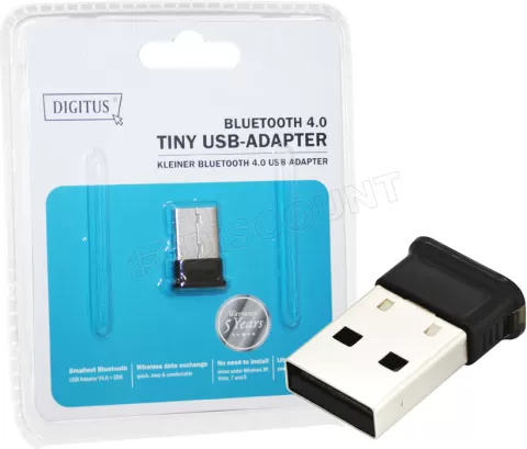 Photo de Mini Adaptateur Digitus Tiny USB Bluetooth 4.0