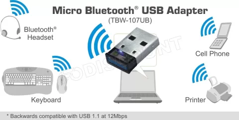 Photo de Mini Adaptateur Trendnet TBW-107UB USB BlueTooth 4.0