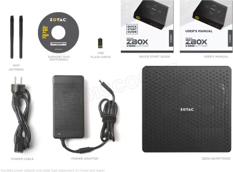 Photo de Mini PC Zotac Zbox Pro QCM7T3000 (Noir)