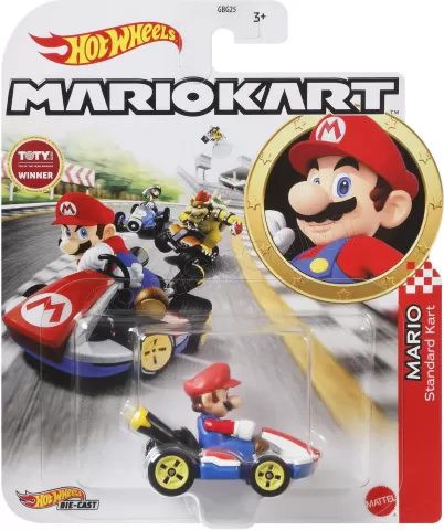 Photo de Mini-Véhicule Hot Wheels Mario Kart 1/64 (Modèle aléatoire)