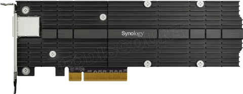 Photo de Module combiné réseau RJ45 10GbE + SSD M.2 Synology E10M20-T1 (Noir)