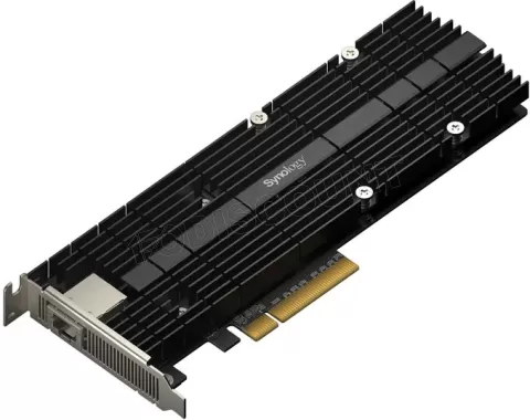 Photo de Module combiné réseau RJ45 10GbE + SSD M.2 Synology E10M20-T1 (Noir)