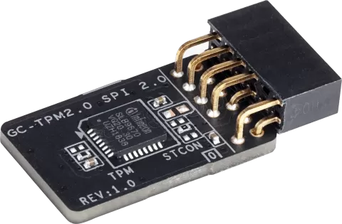 Photo de Module TPM 2.0 Gigabyte pour carte mère Intel 400/300 series ou AMD B350